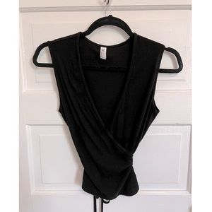 Black Cross Body Top